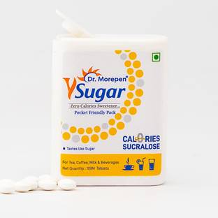 Dr. Morepen Y Sugar Zero Calories Pellets 100% Natural Sweet with zero calories Sweetener