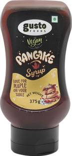 Gusto Foods Vegan Pancake Syrup with Maple flavour | Healthy and Nutritious Sweetener for Pancake, Yoghurt and Desserts Topping Sweetener