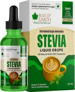 Bliss of Earth Glycerine Free Original 99.8% REB-A Stevia Liquid Drops Sugarfree, 30ML Glass Bottle Sweetener