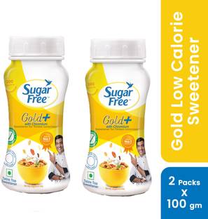 Sugar free Gold+, 100 g Jar (Pack of 2) | India No.1 Sweetner| Sweet like Sugar Sweetener