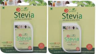 SO SWEET Stevia 100 Tablets Sugarfree Zero Calorie 100% Natural Diabetic Friendly Sweetener