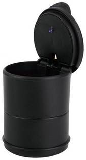AutoBuzz Black Plastic Ashtray