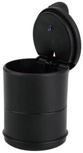camempire Ash Tray With LED Light Black Plastic Ashtray