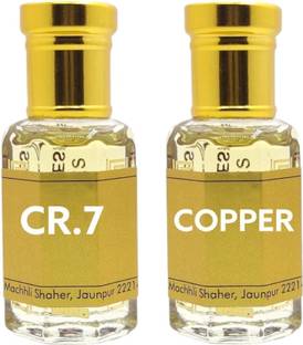 Ali perfumes Copper and CR 7 Best Combo Sweet Fresh fruity Long Lasting Non Alcoholic Attar Floral Attar