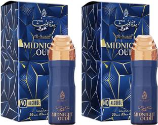 Clothes of skin Premium Quality Midnight Oudh Roll On (Pack of 2) Long Lasting Unisex 0% Alcohol Floral Attar