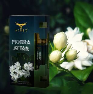 Acort Mogra Attar - Long lasting Concentrated Roll on Perfume - attar Floral Attar