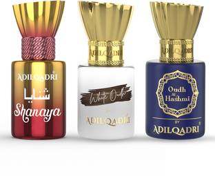 Adilqadri Shanaya, White Oudh & Oudh Al Hashmi Non-Alcoholic Attar Combo For Men & Women Floral Attar