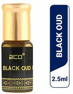aco Black Hud Attar 2.5ml - Alcohol-Free, Pure Fragrance Elixir Floral Attar