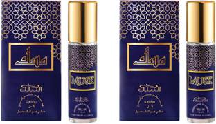 Nabeel Musk Premium Attar Roll-on Perfume Oil | 100% Non Alcoholic |6ml (Set of 2) Floral Attar