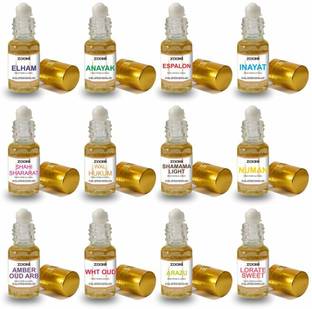 ZOOHI Ramadan Kareem Special Perfume Oil (Attar) For Man Waman 3ML Combo Pack Floral Attar