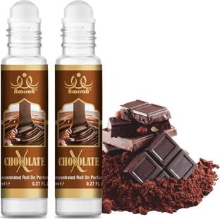 Noorson X Chocolate Perfumes for Unisex Natural Attar Long Lasting 8 ML Each PACK OF 2- Floral Attar