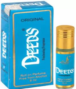 Almas BLUE | Economy Ittar | Alcohol Free Perfume Oil 8ML Floral Attar (Natural) Floral Attar