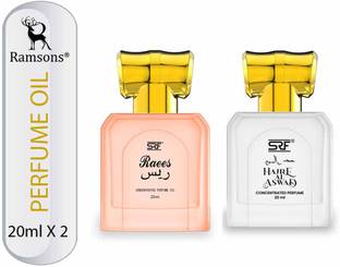 RAMSONS SRF Raees & Hajre Al Aswad Concentrated Perfume oil Combo Floral Attar