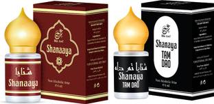 Binawf Shanaya Tam Dao and Shanaya Non-Alcoholic, Unisex Roll-on combo of 2 x 6 ML each Floral Attar