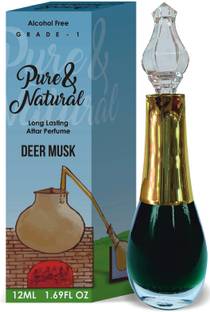 Parag Fragrances Deer Musk Attar / Natural Perfume Oil 12Ml ( Pure & Natural Diamond ) Herbal Attar