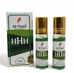 Al-Naas HHH 6ml Roll-On Pack Of 2 Floral Attar