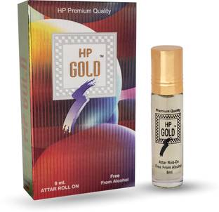 HP Gold Attar Unisex Original Pure Long-Lasting Non-Alcoholic Roll-On Floral Fruity Floral Attar