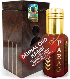 Parag Fragrances Dehnal Oud Habibi Attar 12ml Wood Box Gift Pack / Precious Natural Attar Floral Attar