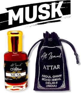 Al Ismail Musk Attar 12 ml / Kasturi / Premium Quality / Non-Alcoholic Roll-on Attar/ Herbal Attar