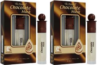 Al-Nuaim Silver Series Chocolate Alcohol Free- Pack of 2 (6ml Each) | Floral Attar