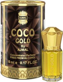 Ajmal COCO GOLD CP|Sweet Fragrance|Non-Alcoholic|Long Lasting Perfume For Women-5ML Floral Attar