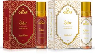 Oscar White Oud & Sadabahar Alcohol-Free Attar Perfume Unisex-Sifar Collection|10mlx2| Floral Attar
