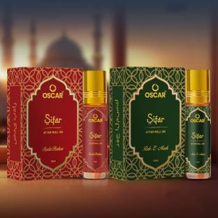 Oscar Sadabahar & Ruh-e-Musk Alcohol- Free Attar Unisex - Sifar Collection |10mlx2| Floral Attar