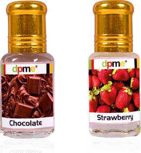 dpme STRAWBERRY & CHOCOLATE Perfume Roll on Combo Long Lasting 6 ML Each Floral Attar