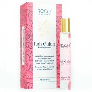 Raahi Parfums Ruh Gulab Rosa Damascena |Natural |Pure Luxury In Every Drop-12ml Floral Attar