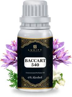 Luxify Scent Baccarat Rouge 540 Attar | Export Quality | Alcohol free | 0% dilution | Floral Attar