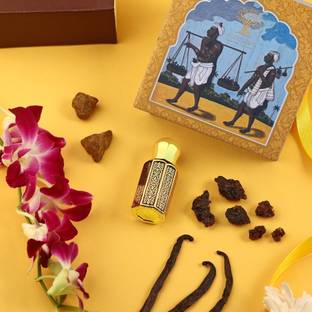 ATARSTORY Kesar Chandan | 6ML | Natural Attar Alcohol Free Roll On | Men and Women Herbal Attar