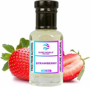 Euro World Strawberry Attar Alcohol Free for Unisex Floral Attar