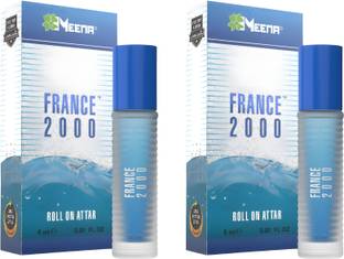 MEENA FRANCE 2000 8ML(PACK OF 2) Floral Attar