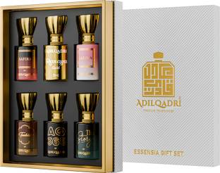 Adilqadri Essensia Attar Combo Pack for Men & Women Long Lasting Gift Set 6x5.5ml Each Floral Attar