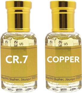 Ali perfumes Copper and CR 7 Best Combo Sweet Fresh fruity Long Lasting Non Alcoholic Attar Floral Attar