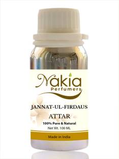 Nakia Jannat-Ul-Firdaus Attar Perfume Oil | Alcohol free Ittar Scent (100ml) Floral Attar