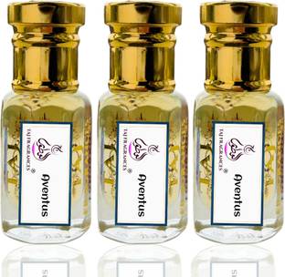 Taj Fragrances Cred Aventus Attar Premium Long Lasting Perfume Oil Pack Of 3 (6ML Each) Floral Attar