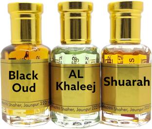 Ali perfumes Black Oud, Al Khaleej, Shuhrah, Best Combo Long Lasting Attar For Men Herbal Attar