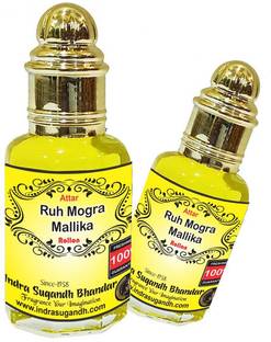 INDRA SUGANDH BHANDAR Ruh Mogra Mallika Original & 100% Pure Mogra Itra Floral Attar
