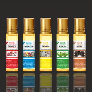 ZOOHI Pooja Attar ittar Perfume Oil for puja Pray Variant Smell Roll-on, Non-Alcoholic Floral Attar