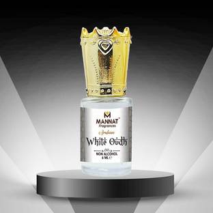 Mannat White Oudh Luxury Attar, Concentrated Perfume, No Alcohol, Unisex, Long-Lasting Floral Attar