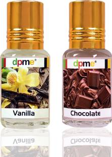 dpme VANILLA & CHOCOLATE Perfume Roll on Combo Long Lasting 6 ML Each Floral Attar
