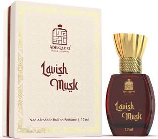 Adilqadri Lavish Musk Attar | Musky | Unisex Non-Alcoholic Roll-On Attar 12ML Floral Attar