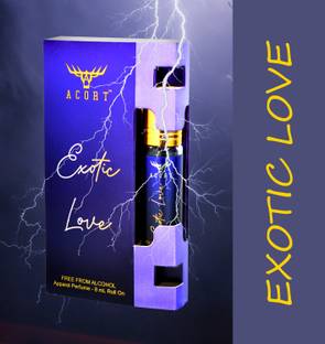 Acort Exotic Love - Long lasting Concentrated Roll on Perfume - attar Floral Attar
