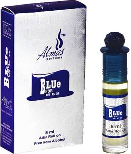 Almas BRAND 100% ORIGINAL (BLUE FOR MEN) GREAT FRAGRANCE LONG-LASTING (UNISEX) 8Ml Floral Attar