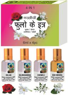 Parag Fragrances FLOWER ATTAR 4IN1 Herbal Attar