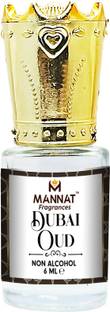 Mannat Dubai Oud Attar, Concentrated Luxury Perfume, No Alcohol, Unisex, Long-Lasting Floral Attar