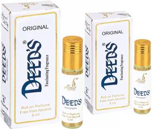 Almas DEEDS ( PACK OF 2) pocket Perfume - 16 ml (For Men & Women) Floral Attar