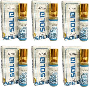 Al Hisa Combo Pack of 6 Attar | Solid | Roll-on Long-lasting fragrance pleasant aroma Floral Attar