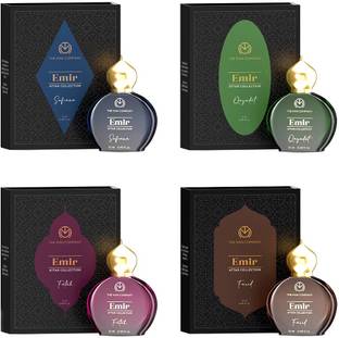 THE MAN COMPANY Alcohol-Free Attar for Men 4 x 12ml | Premium Long-Lasting Floral Attar